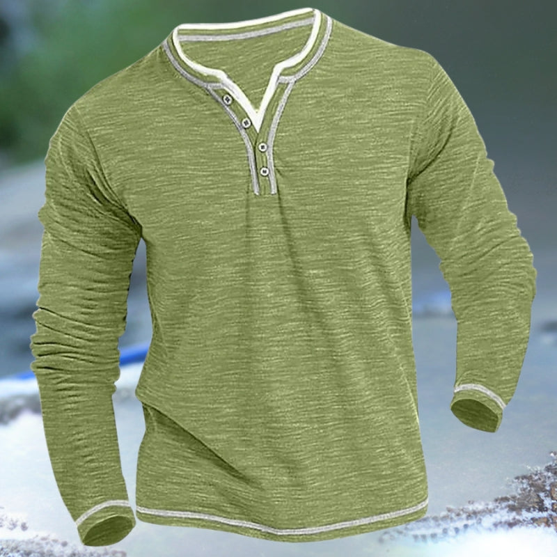Jon® | Shirt With V-Neck And Long Sleeves