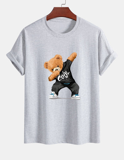Guido® | Cool Bear Print Cotton T-Shirt