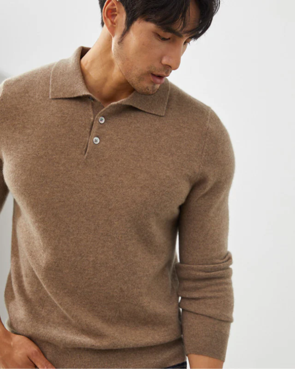 Enzo | Ponza Cashmere Polo Sweater