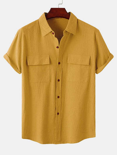 Alver® | Man Button Up Shirt With Patch Pockets