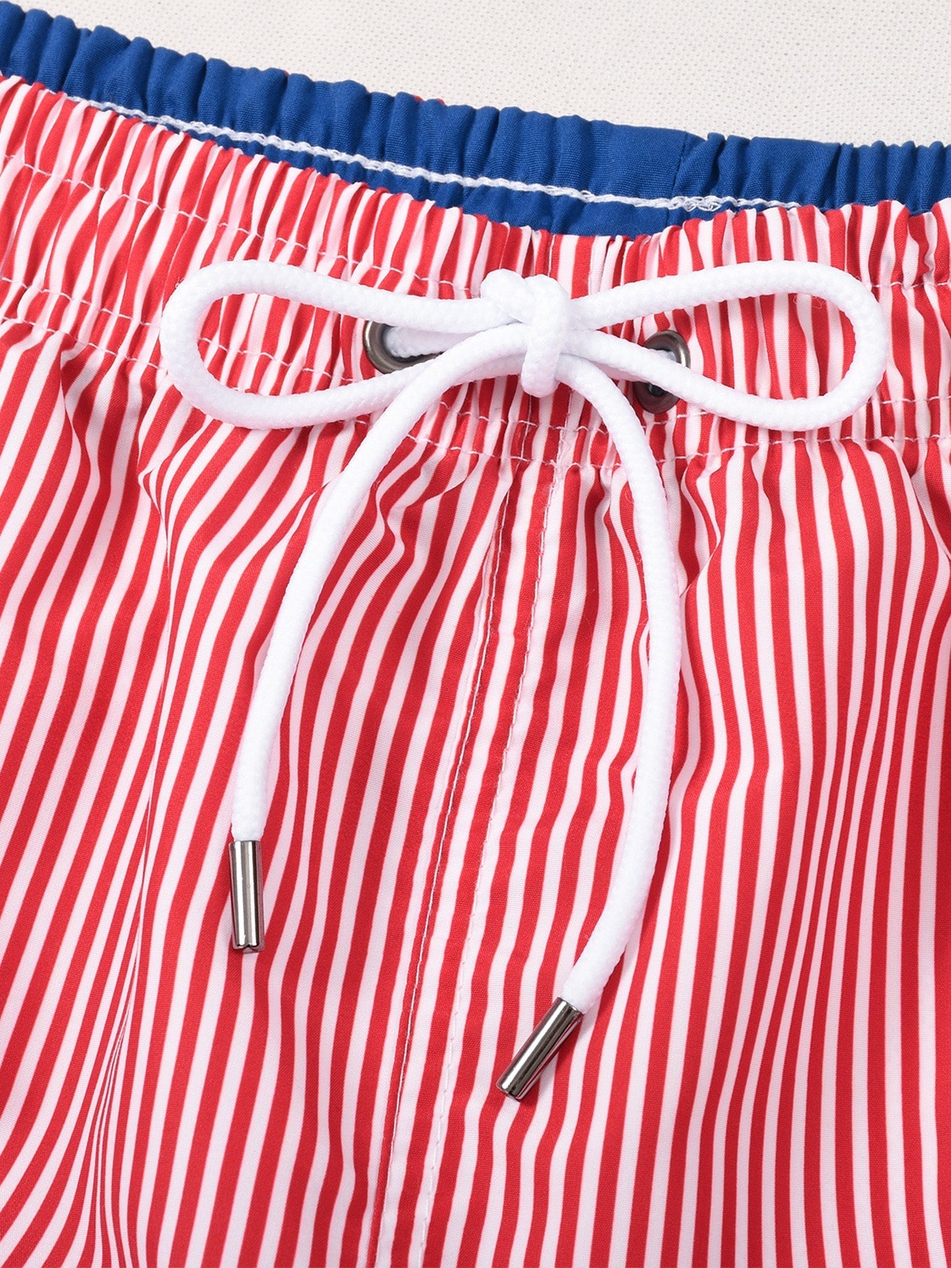 Adolphus® | 3 Pieces Vertical Striped Drawstring Swim Shorts