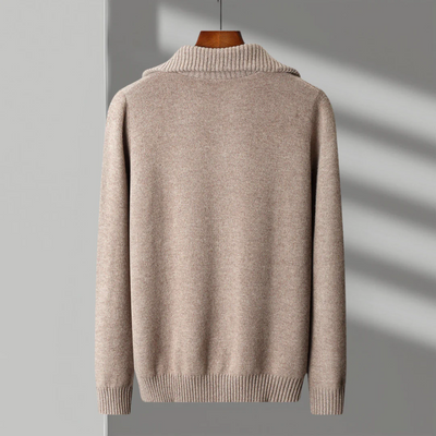 Quinn | Taranto Merino Wool Zip Sweater