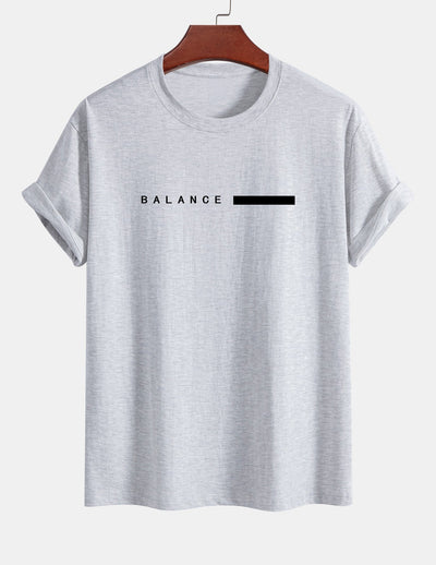 Numa® | Balance Stripe Print Cotton T-Shirt