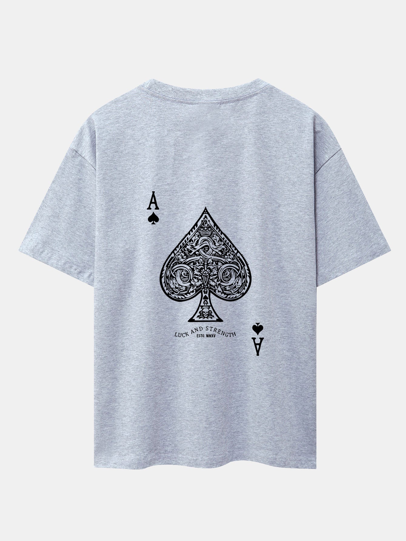 Conrado® | Ace Of Spades Print Drop Shoulder Oversize T-Shirt