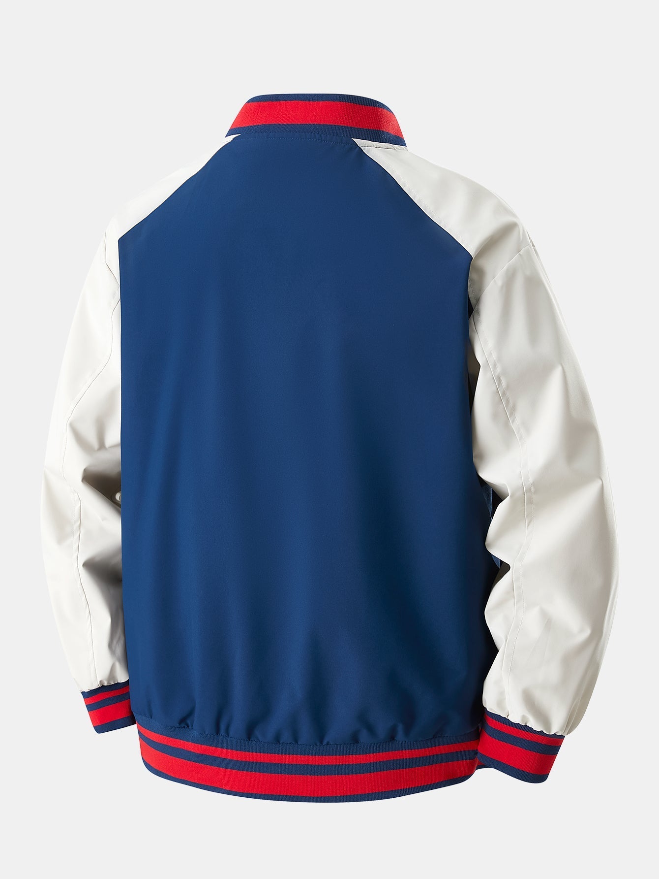 Eliseo® | Relax Fit Contrast Embroidery Baseball Jacket