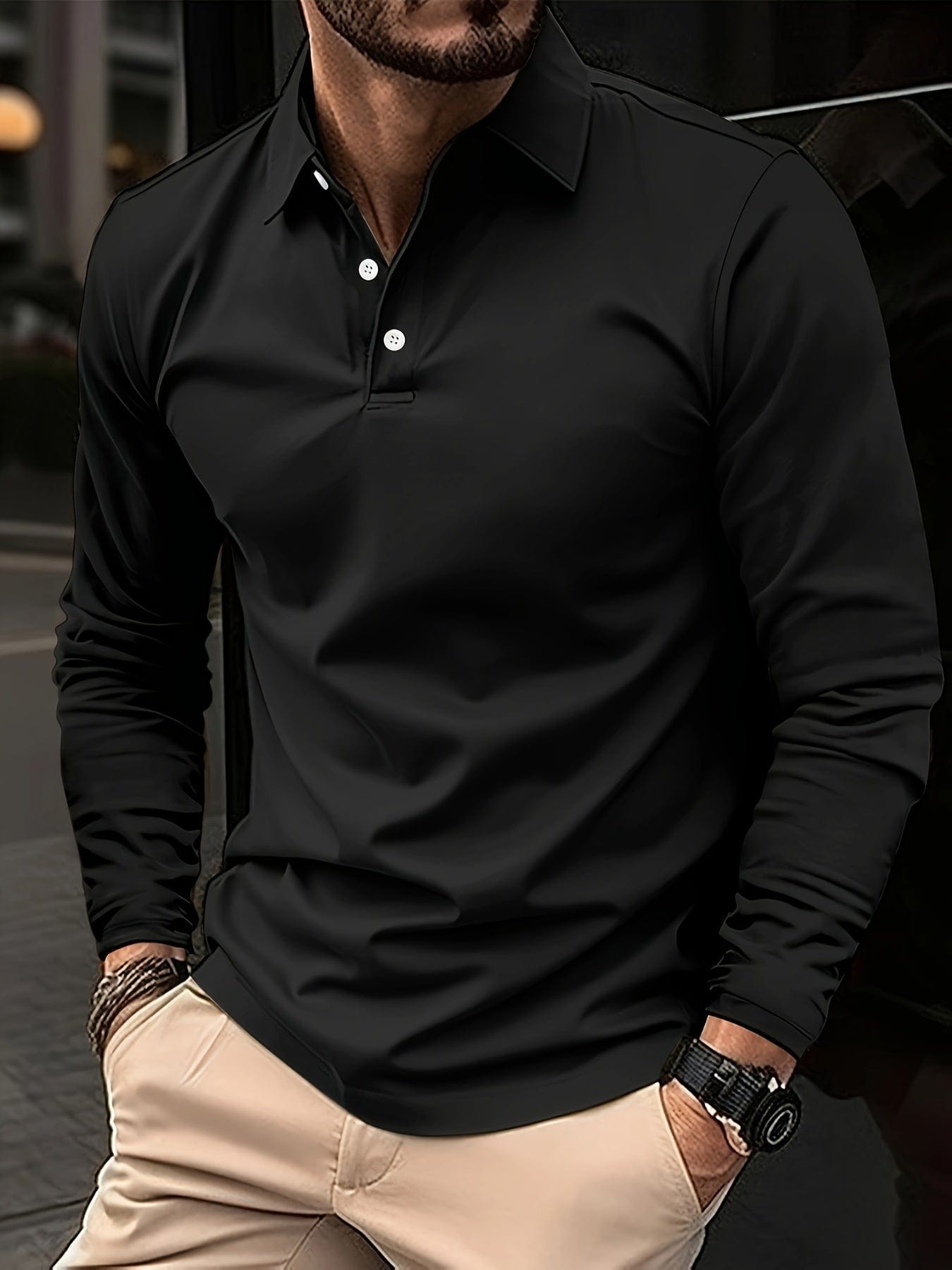 Noé® | Men'S Long Sleeve Polo Shirt