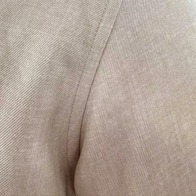 Men's Casal Linen Embroidered Lapel Single Breasted Short Sleeve ShirtM