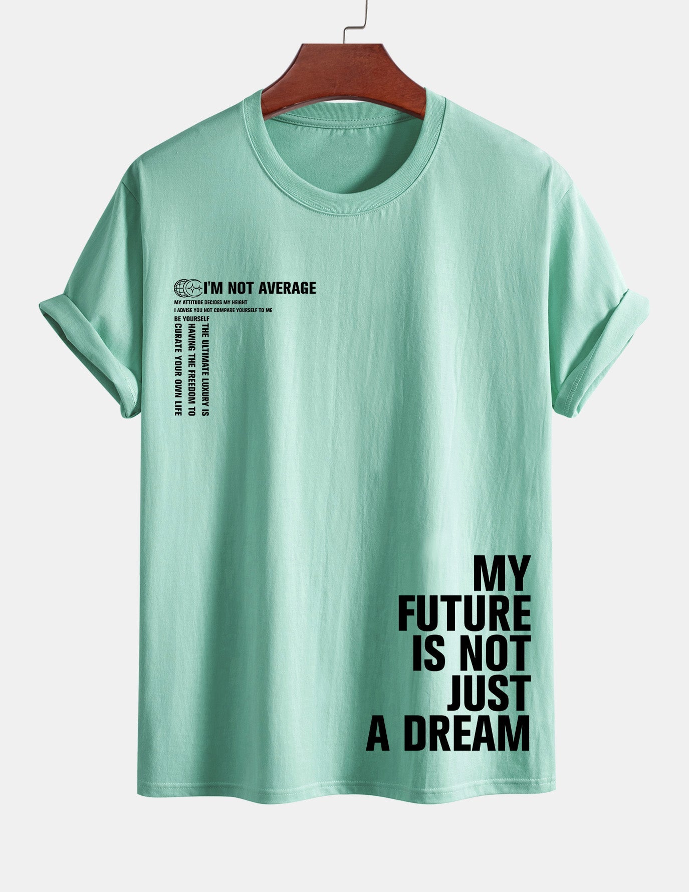 Urbano® | Positive Slogan Print Cotton T-Shirt