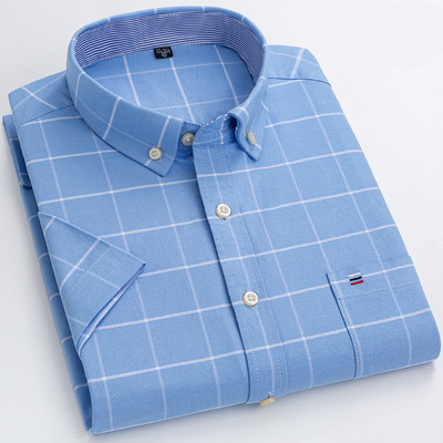 Dimitri® | Soft Cotton Shirt With Practical Chest Pocket And Short Sleeves