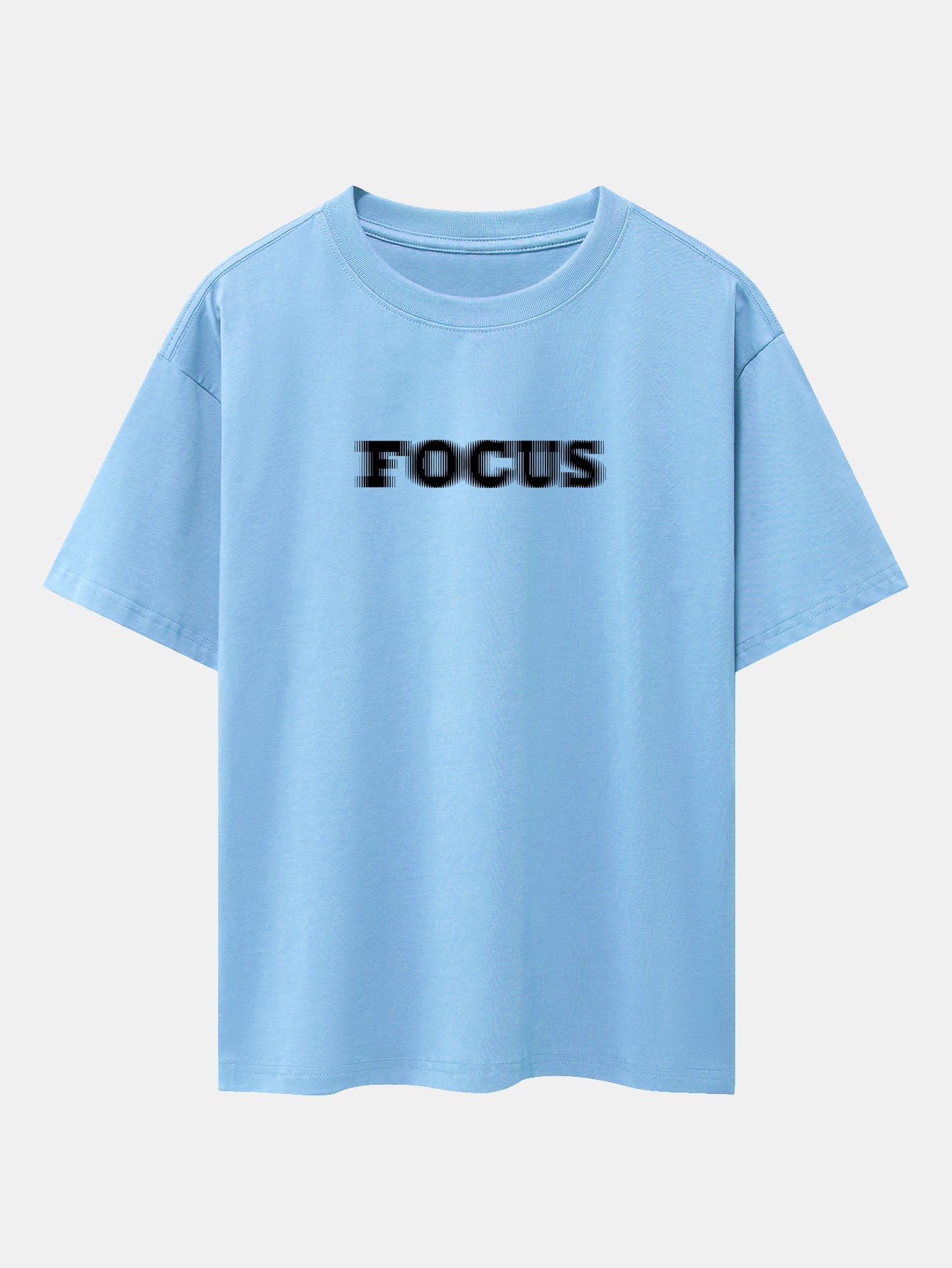 Wayne® | Vague Focus Print Drop Shoulder Oversize T-Shirt