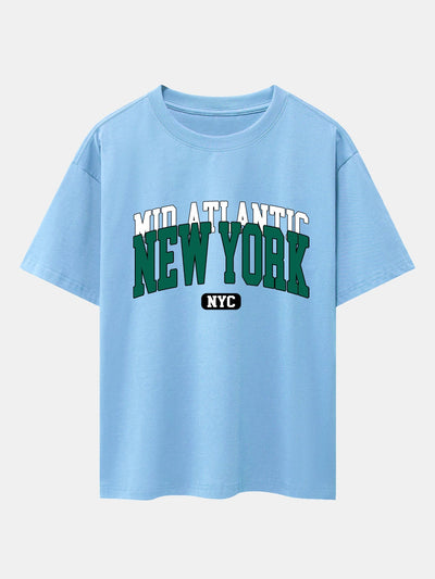 Ermenegildo® | New York Print Drop Shoulder Oversize T-Shirt