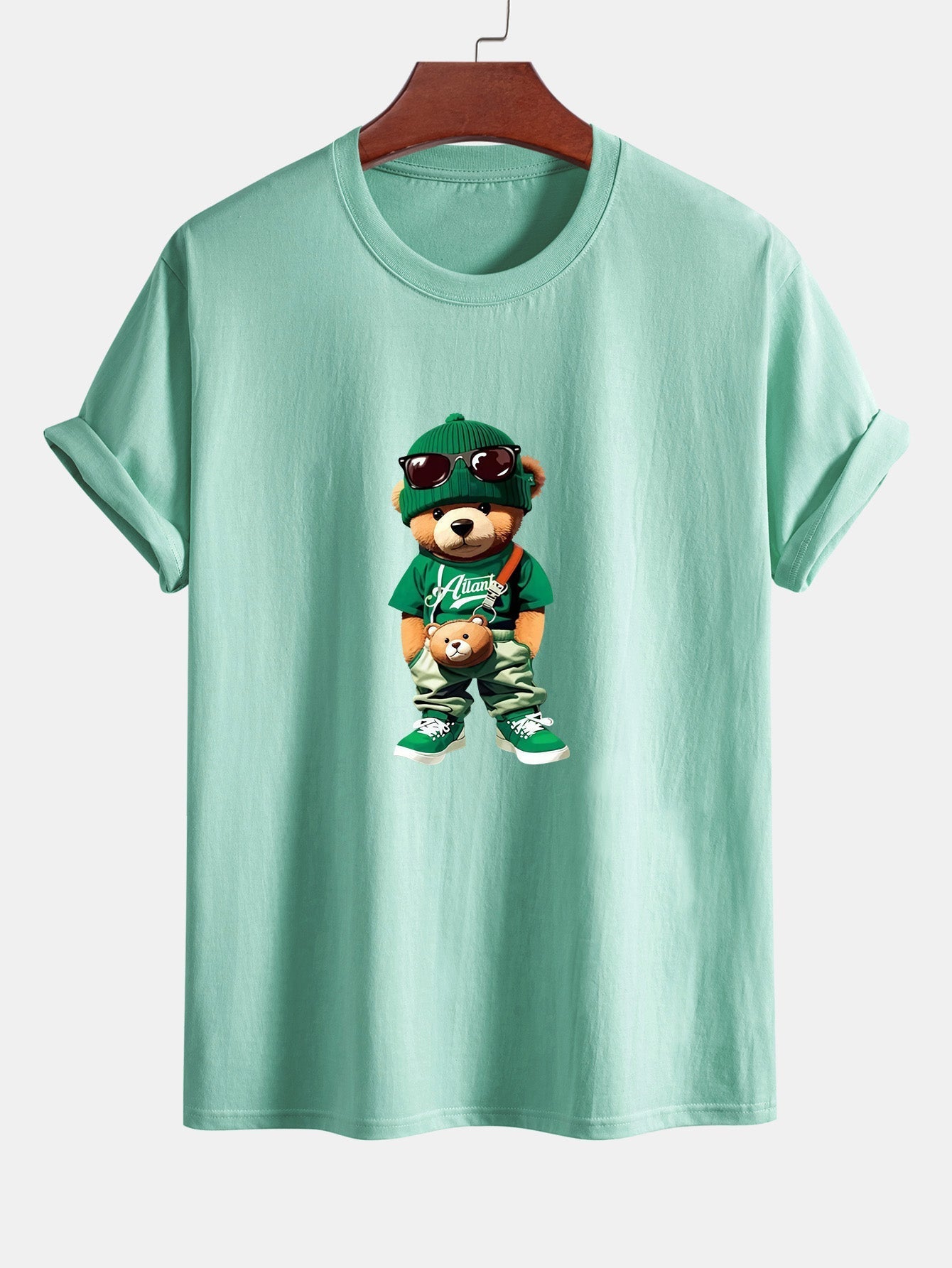 Cándido® | Trendy Bear Print Cotton T-Shirt