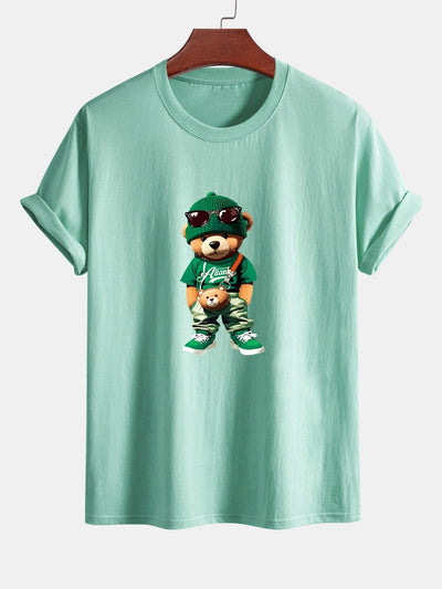 Cándido® | Trendy Bear Print Cotton T-Shirt