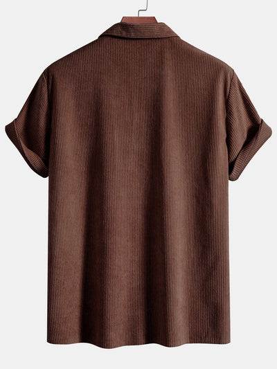 Atli® | Short Sleeve Corduroy Cuban Shirt