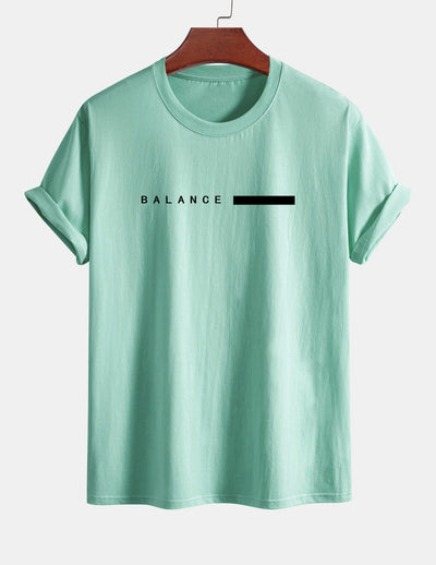 Numa® | Balance Stripe Print Cotton T-Shirt