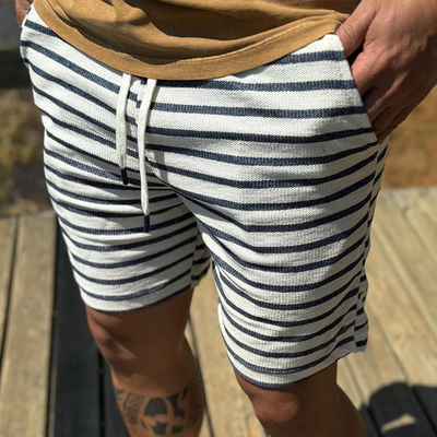 Chris | Men'S Casual Sailing Stripe Drawstring Shorts