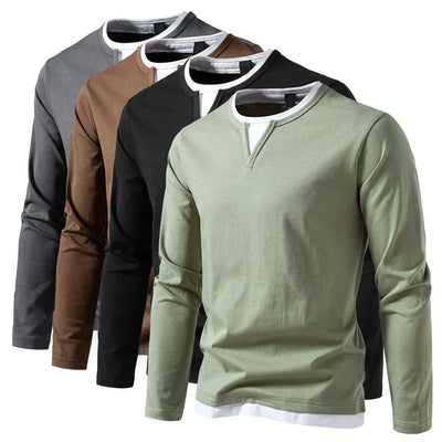 Dominic® | Modern long-sleeved sweater with a V-neck