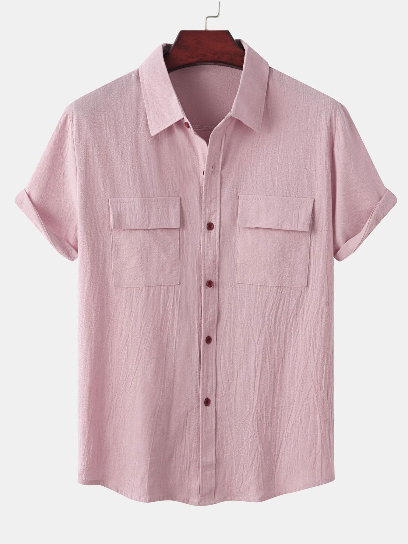 Alver® | Man Button Up Shirt With Patch Pockets