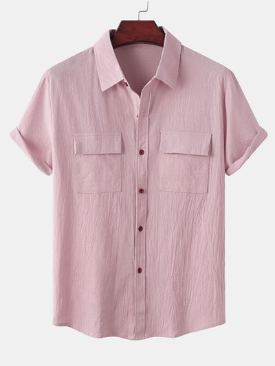 Alver® | Man Button Up Shirt With Patch Pockets