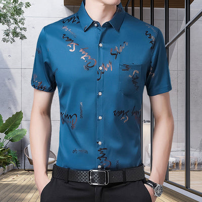 Kahlil® | Thin Short-Sleeved Shirt For Men
