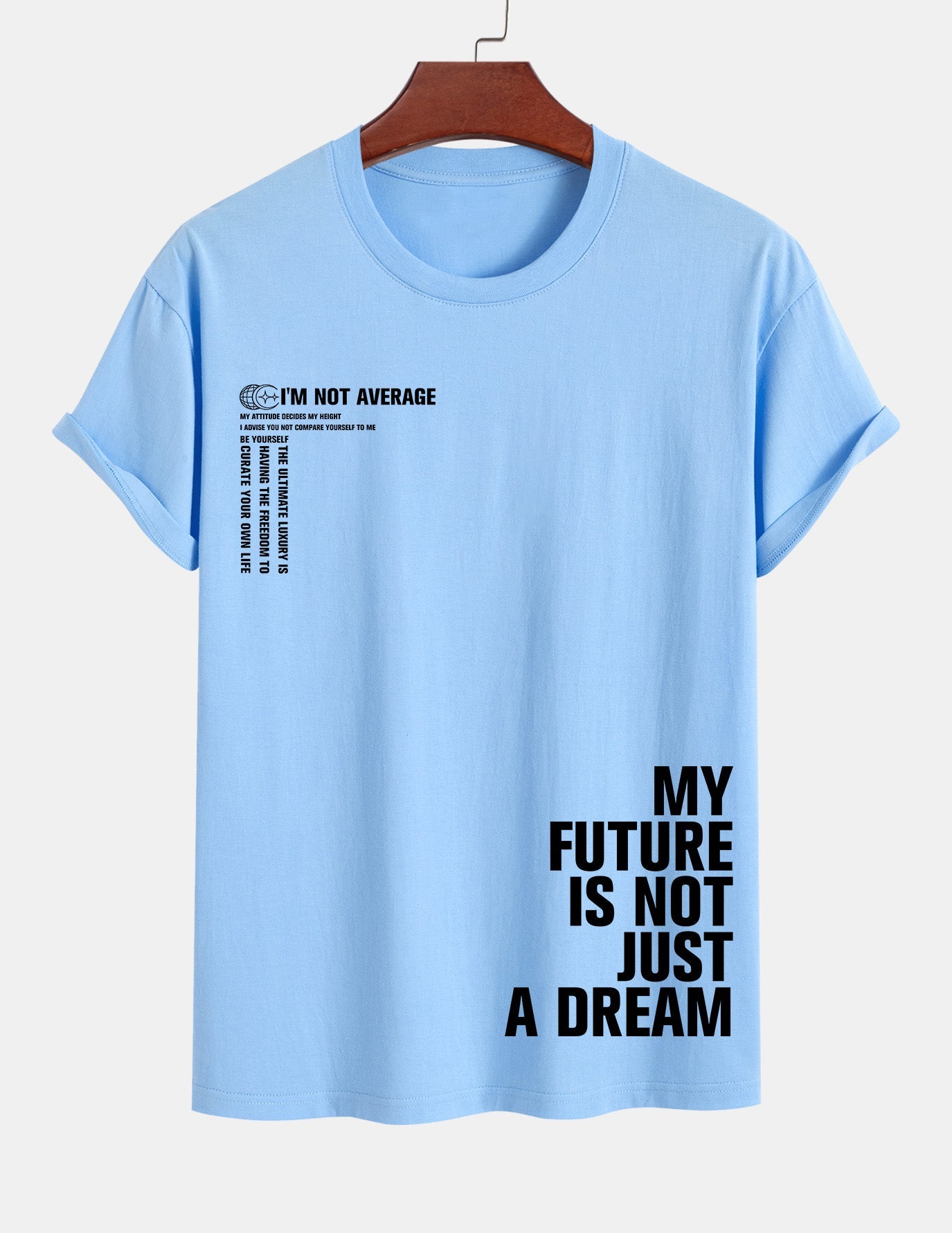 Urbano® | Positive Slogan Print Cotton T-Shirt