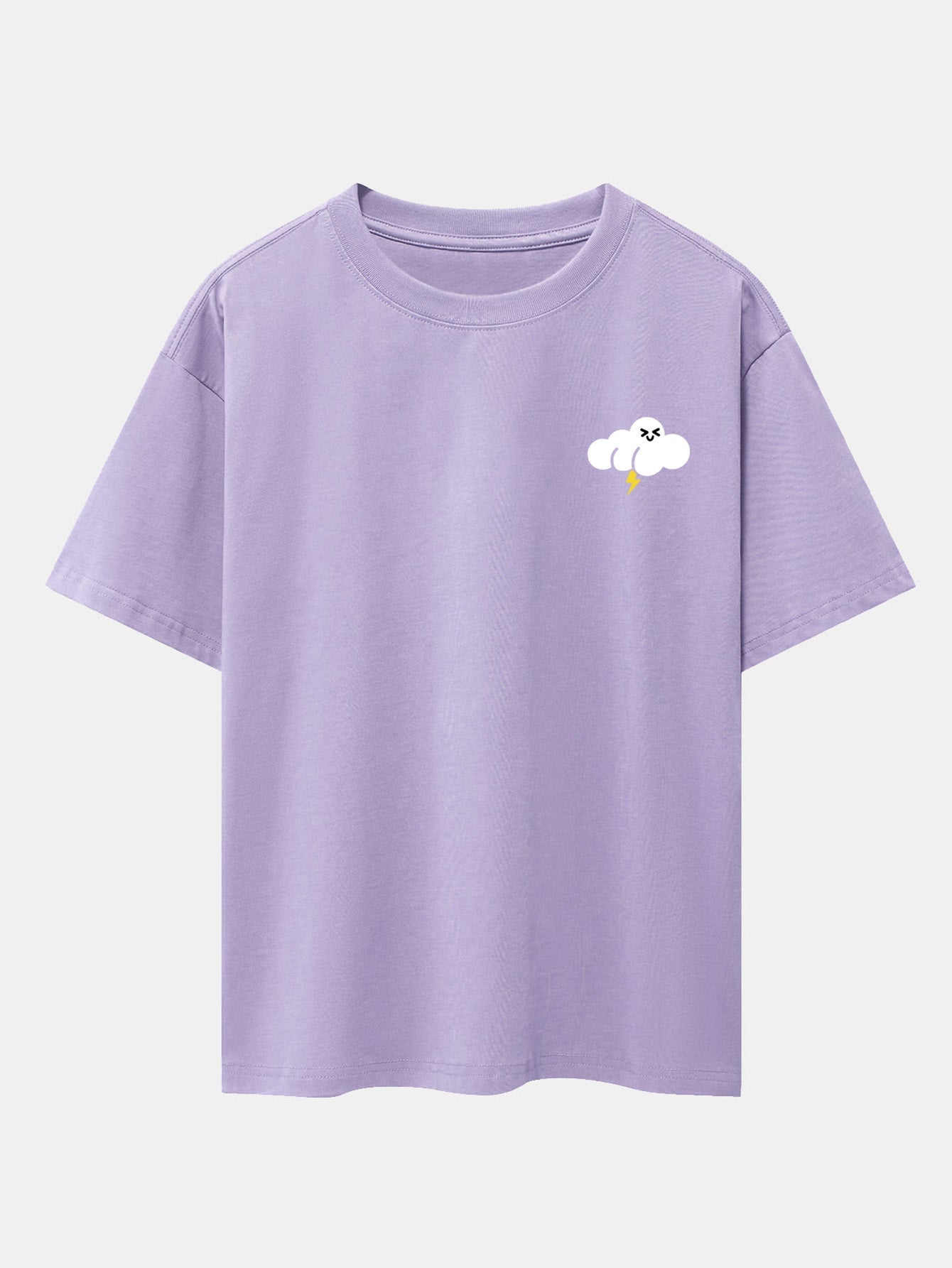 Hubert® | Thundercloud Print Drop Shoulder Oversize T-Shirt