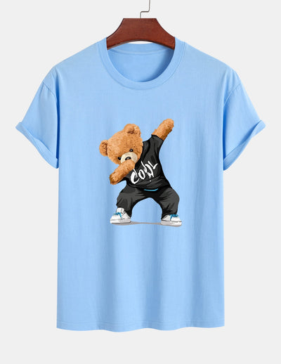 Guido® | Cool Bear Print Cotton T-Shirt