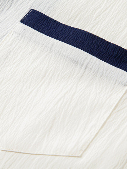 Xenofonte® | Textured Contrast Cuban Shirt