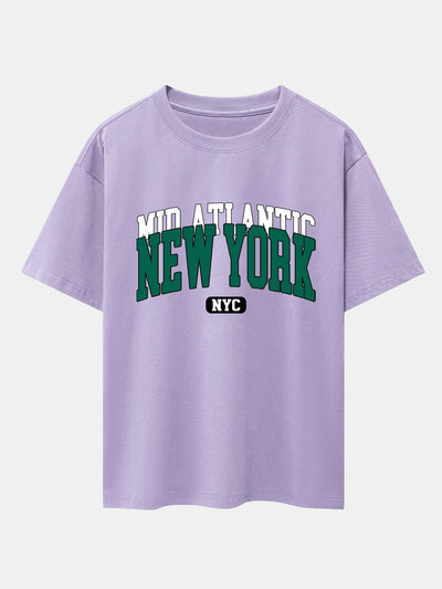 Ermenegildo® | New York Print Drop Shoulder Oversize T-Shirt