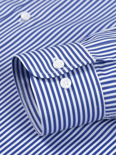 hola STRIPED LONG SLEEVE BUTTON-DOWN SHIRT