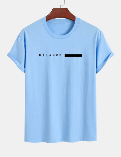 Numa® | Balance Stripe Print Cotton T-Shirt