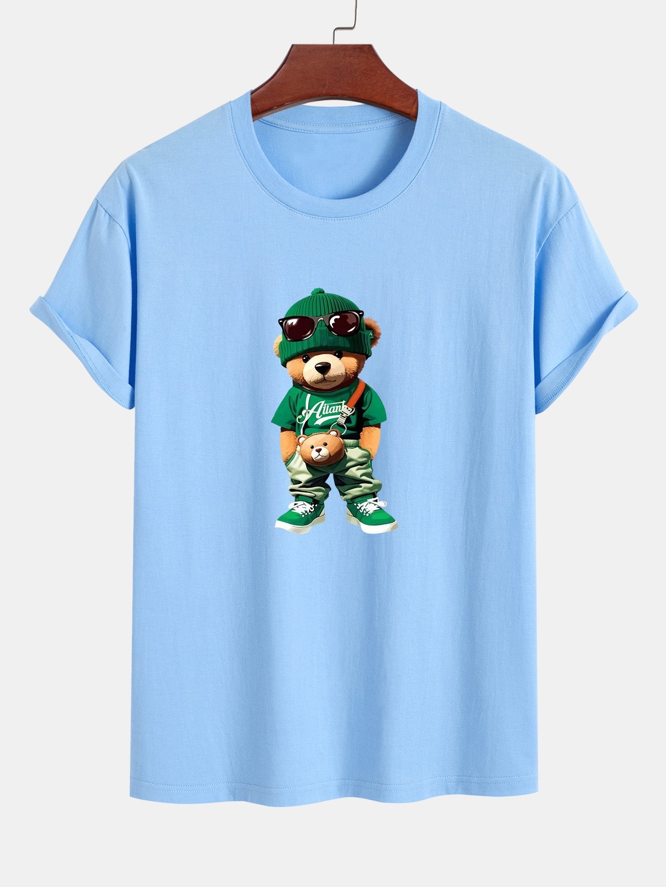 Cándido® | Trendy Bear Print Cotton T-Shirt