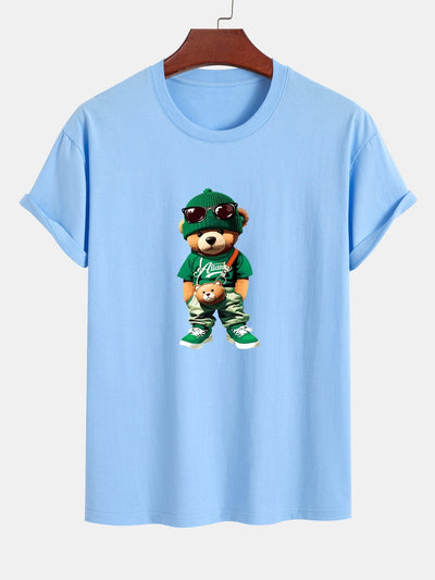 Cándido® | Trendy Bear Print Cotton T-Shirt
