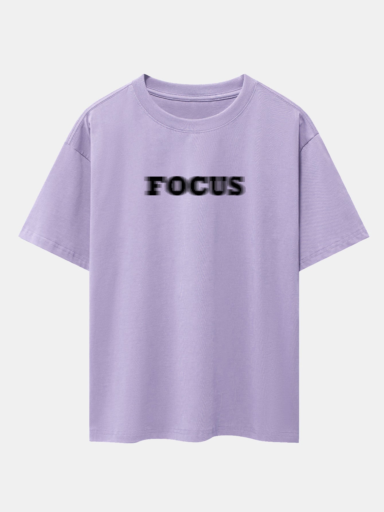 Wayne® | Vague Focus Print Drop Shoulder Oversize T-Shirt