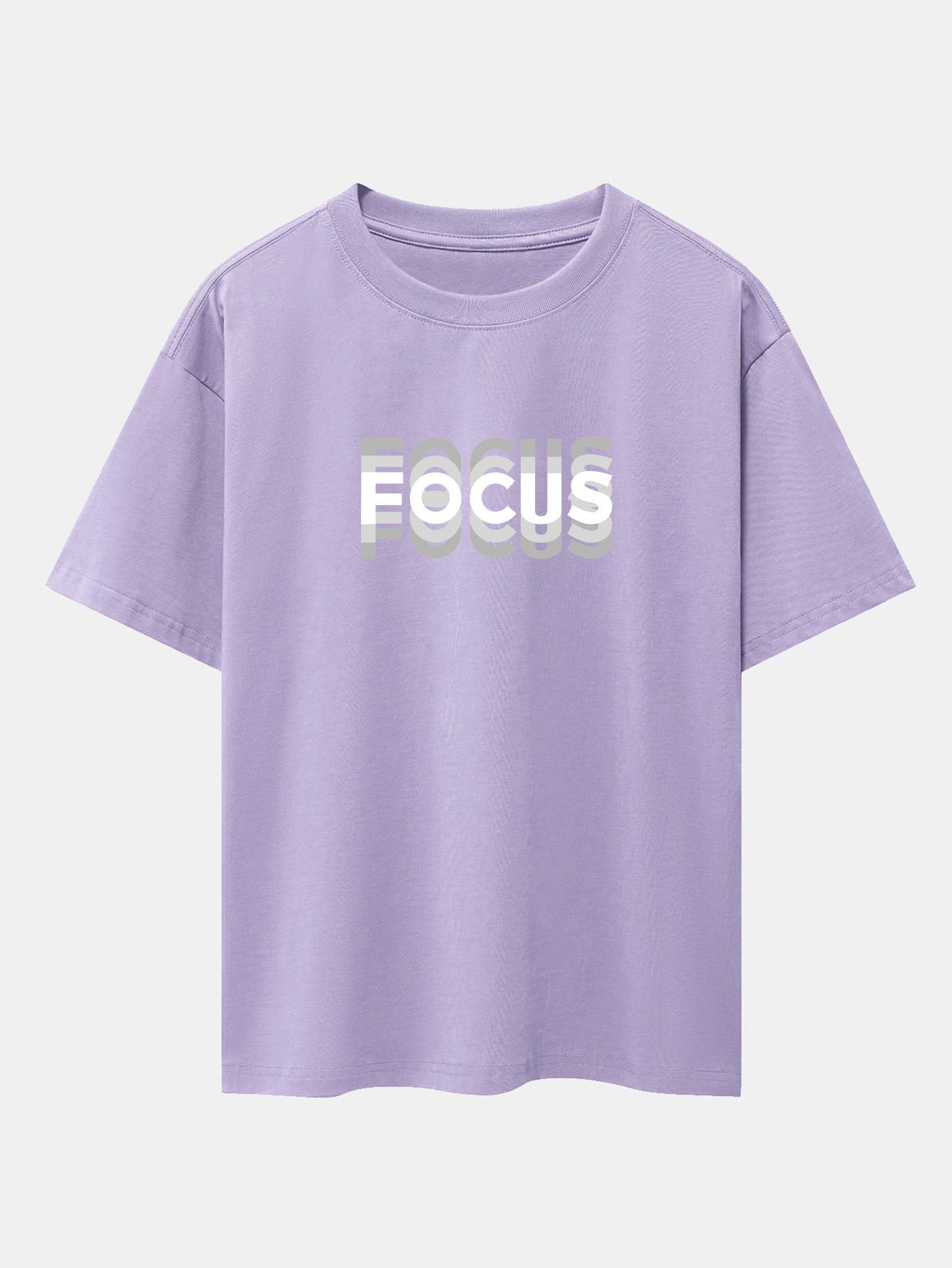 Christopher® | Focus Slogan Print Drop Shoulder Oversize T-Shirt