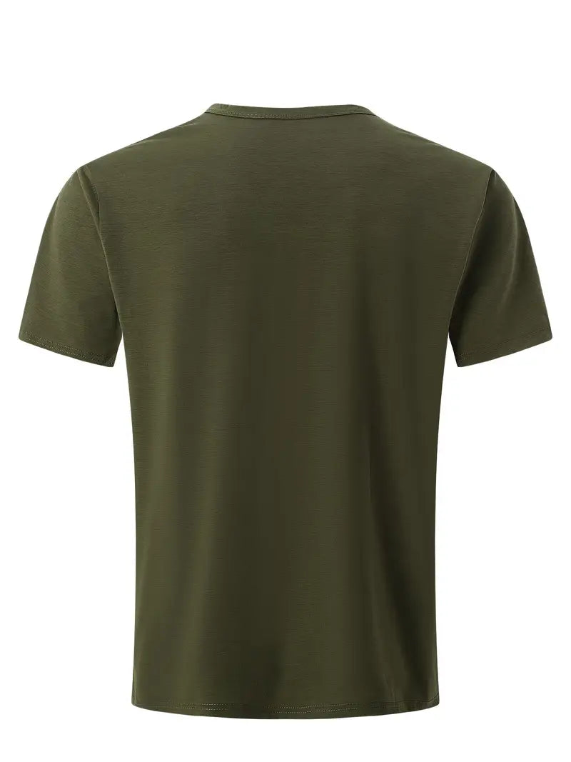 Ellis® | Solid, Casual V-Neck T-Shirt For Men