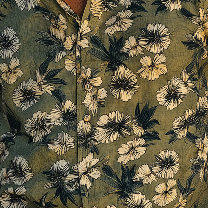 Samuel | Men'S Summer Fashion Breathable Printed Linen Short Sleeve Shirt