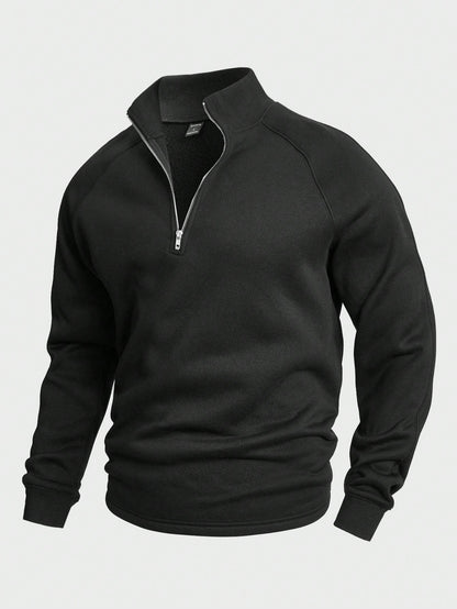 Asher® | Classic half-zip sweater
