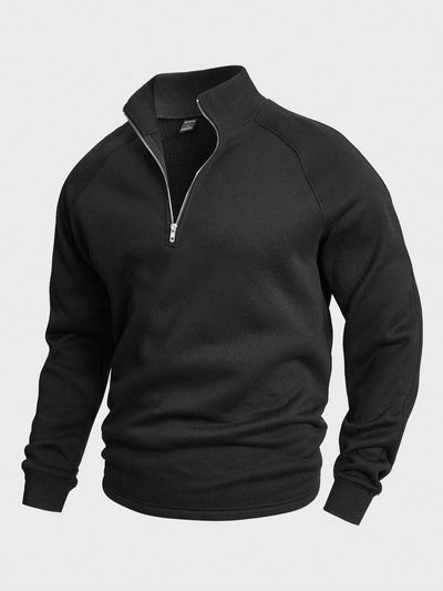 Asher® | Classic half-zip sweater