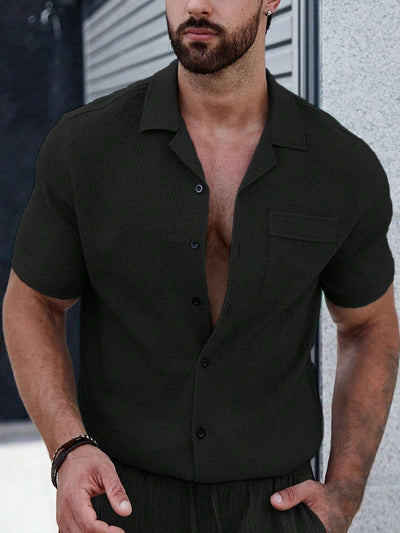 Burke® | Men's shirt with plain buttons and patch pockets