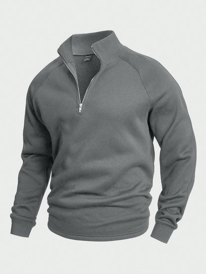Asher® | Classic half-zip sweater