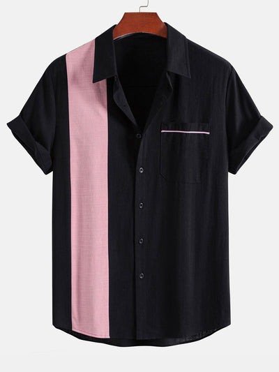 Jonás® | Linen Look Contrast Button Up Shirt & Straight Leg Linen Pants