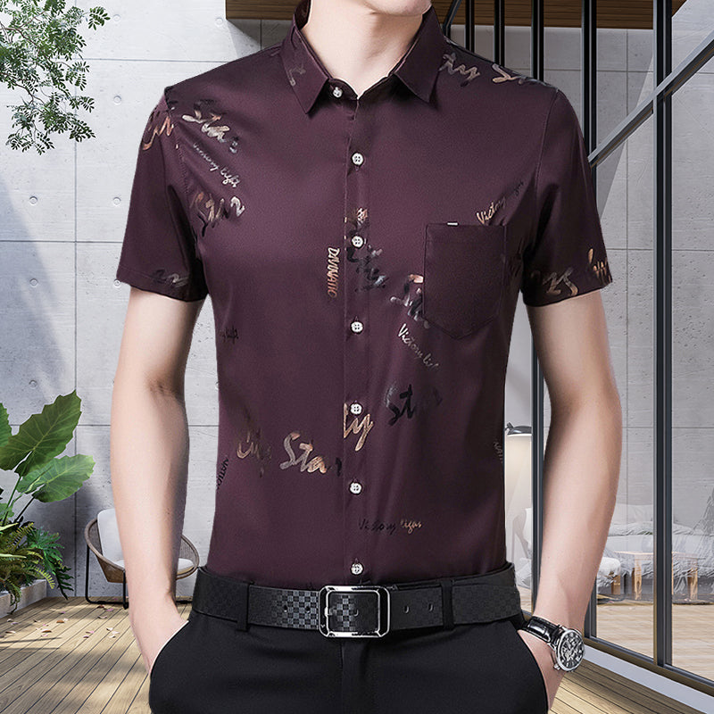 Kahlil® | Thin Short-Sleeved Shirt For Men