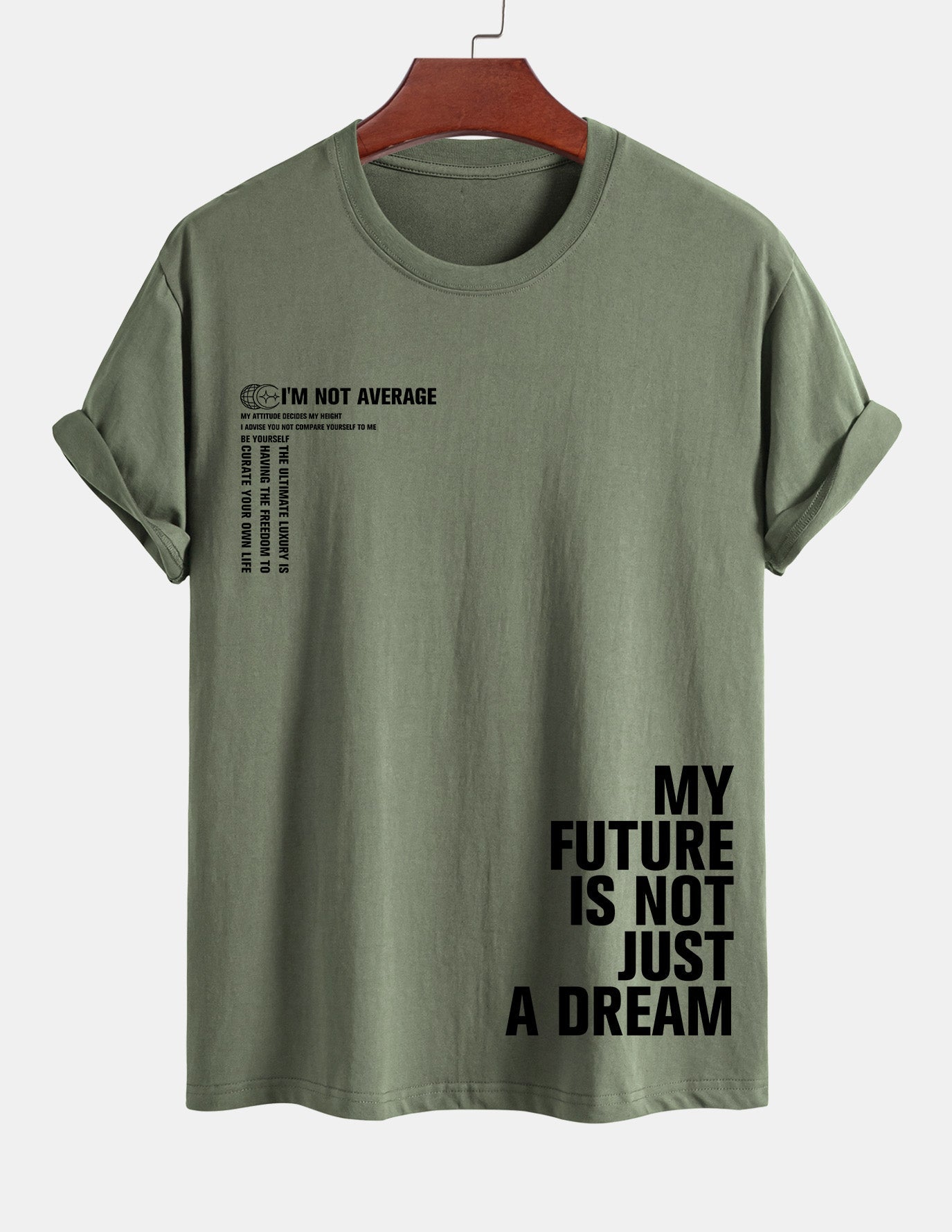 Urbano® | Positive Slogan Print Cotton T-Shirt