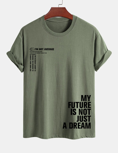 Urbano® | Positive Slogan Print Cotton T-Shirt