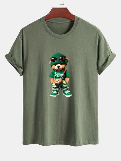 Cándido® | Trendy Bear Print Cotton T-Shirt