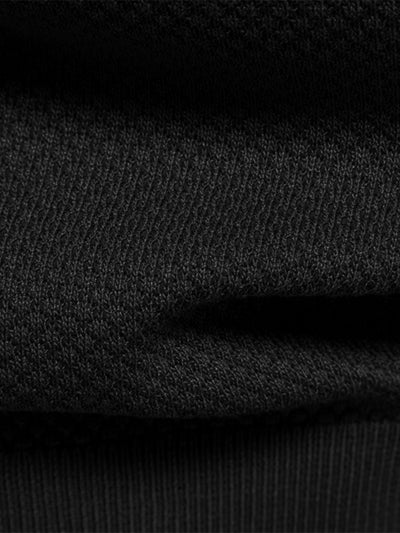 Jayden | Pineapple Texture Knit V Neck Polo Shirt