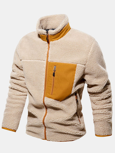 Owen | CRERI Zipper Through Teddy Faux Fur Jacket