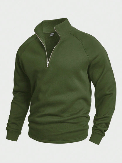 Asher® | Classic half-zip sweater