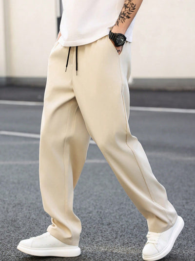 Anatole® | Straight Trousers In Solid Color For Men